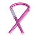 Color Ribbon Cancer Awareness Aluminum Carabiner